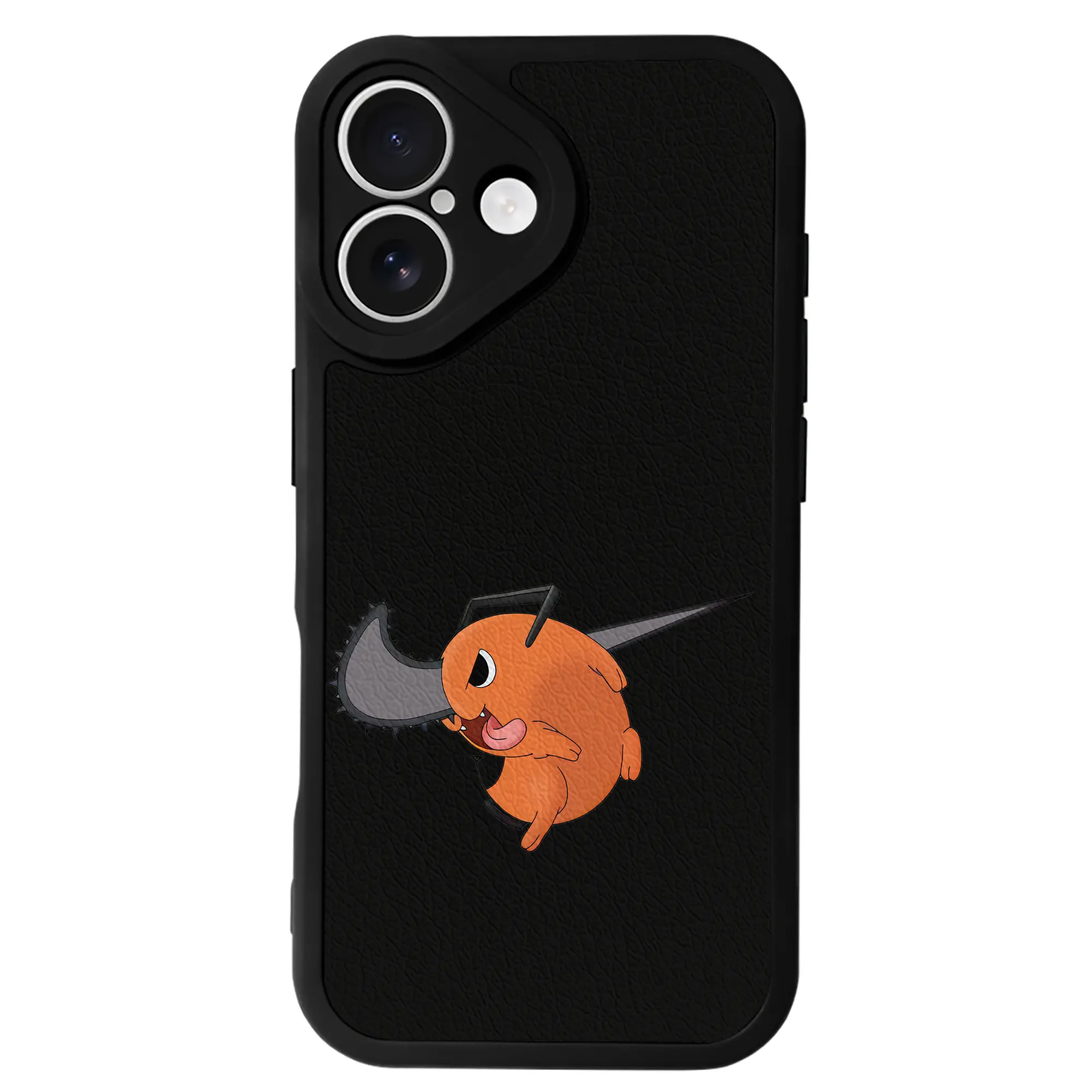 チェンソーマン グッズ,ポチタ - IPhone 16シリーズ対応 ・ シリコンスマホケース ・ レザー調 ・ 高精度フィット ・ 耐衝撃 ・ ワイヤレス充電対応 ・ 精密カット